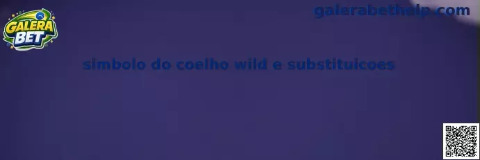 Símbolo do coelho wild e substituições