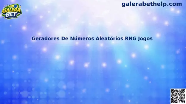Geradores de Números Aleatórios RNG Jogos e funcionamento da tecnologia em partidas digitais